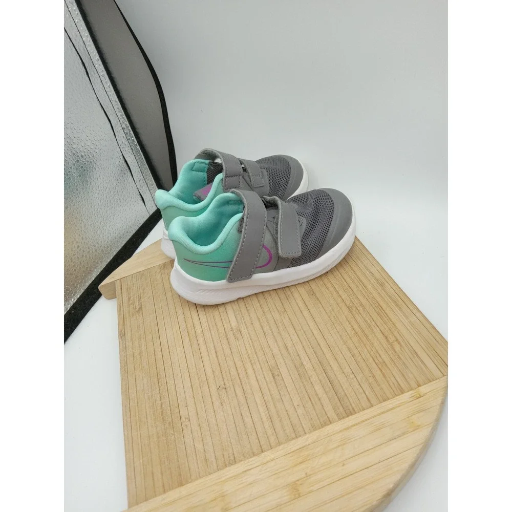 Nike Revolution 6 Baby Toddler Shoes DD1105 Graphic SZ 5C 1 Pair Gray/Green Nike